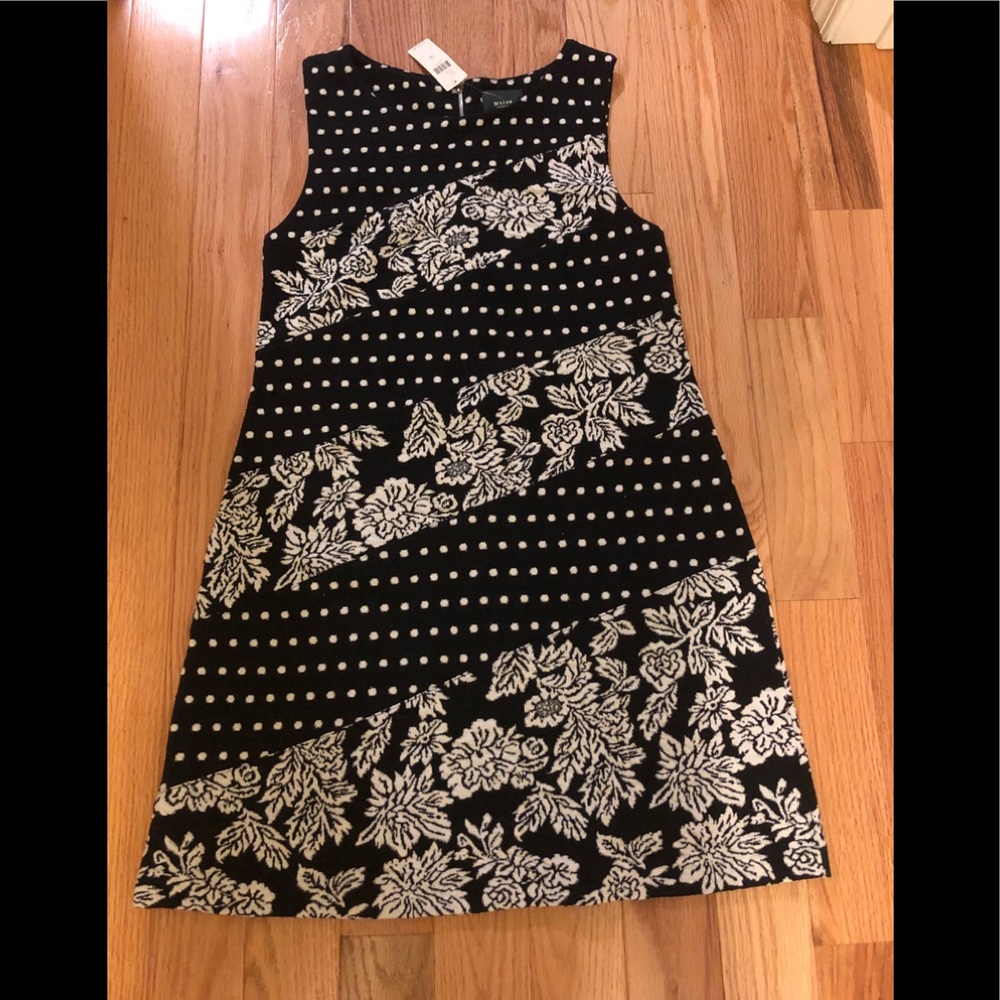 Anthropologie MaEve black and white dress
